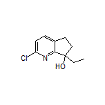 2-Chloro-7-ethyl-6,7-dihydro-5H-cyclopenta[b]pyridin-7-ol