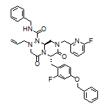 (6S,9aS)-2-Allyl-N-benzyl-6-[4-(benzyloxy)-2-fluorobenzyl]-8-[(6-fluoro-2-pyridyl)methyl]-4,7-dioxooctahydro-1H-pyrazino[2,1-c][1,2,4]triazine-1-carboxamide