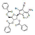 2-(4-Amino-6-bromo-5-cyano-7H-pyrrolo[2,3-d]pyrimidin-7-yl)-5-[(benzoyloxy)methyl]tetrahydrofuran-3,4-diyl (2R,3R,4R,5R)-Dibenzoate