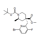 Methyl (2R,4R)-4-[(6-Bromo-3-fluoro-2-pyridyl)methyl]-1-Boc-2-methylpiperidine-4-carboxylate