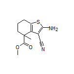 Methyl 2-Amino-3-cyano-4-methyl-4,5,6,7-tetrahydrobenzo[b]thiophene-4-carboxylate