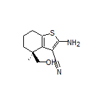 (S)-2-Amino-4-(hydroxymethyl)-4-methyl-4,5,6,7-tetrahydrobenzo[b]thiophene-3-carbonitrile