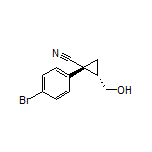 (1R,2S)-1-(4-Bromophenyl)-2-(hydroxymethyl)cyclopropanecarbonitrile