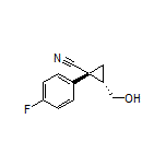 (1R,2S)-1-(4-Fluorophenyl)-2-(hydroxymethyl)cyclopropanecarbonitrile