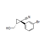 (1S,2R)-1-(3-Bromophenyl)-2-(hydroxymethyl)cyclopropanecarbonitrile