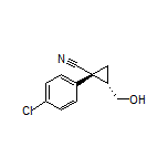 (1R,2S)-1-(4-Chlorophenyl)-2-(hydroxymethyl)cyclopropanecarbonitrile