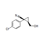 (1S,2R)-1-(4-Chlorophenyl)-2-(hydroxymethyl)cyclopropanecarbonitrile