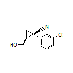 (1R,2S)-1-(3-Chlorophenyl)-2-(hydroxymethyl)cyclopropanecarbonitrile