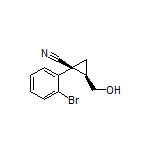 (1S,2R)-1-(2-Bromophenyl)-2-(hydroxymethyl)cyclopropanecarbonitrile