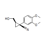 (1S,2R)-1-(3,4-Dimethoxyphenyl)-2-(hydroxymethyl)cyclopropanecarbonitrile