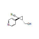 (1R,2S)-2-(Hydroxymethyl)-1-(pyridin-4-yl)cyclopropanecarbonitrile