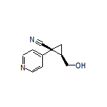 (1S,2R)-2-(Hydroxymethyl)-1-(pyridin-4-yl)cyclopropanecarbonitrile