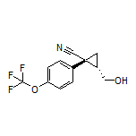 (1R,2S)-2-(Hydroxymethyl)-1-[4-(trifluoromethoxy)phenyl]cyclopropanecarbonitrile