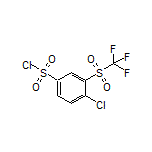 4-Chloro-3-[(trifluoromethyl)sulfonyl]-1-benzenesulfonyl Chloride