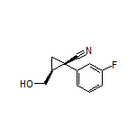 (1R,2S)-1-(3-Fluorophenyl)-2-(hydroxymethyl)cyclopropanecarbonitrile