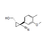 (1R,2S)-2-(Hydroxymethyl)-1-(3-methoxy-4-methylphenyl)cyclopropanecarbonitrile