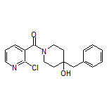 (4-Benzyl-4-hydroxy-1-piperidyl)(2-chloro-3-pyridyl)methanone