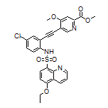 Methyl 5-[[5-Chloro-2-(5-ethoxyquinoline-8-sulfonamido)phenyl]ethynyl]-4-methoxypyridine-2-carboxylate