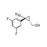 (1R,2S)-1-(3,5-Difluorophenyl)-2-(hydroxymethyl)cyclopropanecarbonitrile