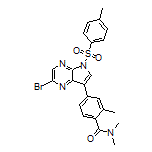 4-(2-Bromo-5-tosyl-5H-pyrrolo[2,3-b]pyrazin-7-yl)-N,N,2-trimethylbenzamide