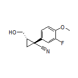 (1R,2S)-1-(3-Fluoro-4-methoxyphenyl)-2-(hydroxymethyl)cyclopropanecarbonitrile