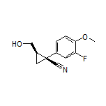 (1S,2R)-1-(3-Fluoro-4-methoxyphenyl)-2-(hydroxymethyl)cyclopropanecarbonitrile