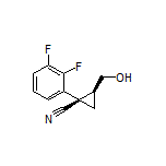 (1R,2S)-1-(2,3-Difluorophenyl)-2-(hydroxymethyl)cyclopropanecarbonitrile