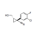 (1R,2S)-1-(3-Chloro-4-fluorophenyl)-2-(hydroxymethyl)cyclopropanecarbonitrile