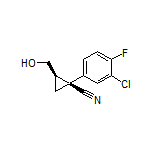 (1S,2R)-1-(3-Chloro-4-fluorophenyl)-2-(hydroxymethyl)cyclopropanecarbonitrile