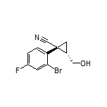 (1R,2S)-1-(2-Bromo-4-fluorophenyl)-2-(hydroxymethyl)cyclopropanecarbonitrile