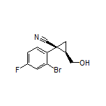 (1S,2R)-1-(2-Bromo-4-fluorophenyl)-2-(hydroxymethyl)cyclopropanecarbonitrile