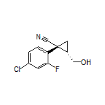 (1R,2S)-1-(4-Chloro-2-fluorophenyl)-2-(hydroxymethyl)cyclopropanecarbonitrile