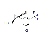 (1R,2S)-1-[3-Chloro-5-(trifluoromethyl)phenyl]-2-(hydroxymethyl)cyclopropanecarbonitrile