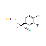 (1R,2S)-1-(4-Chloro-3-fluorophenyl)-2-(hydroxymethyl)cyclopropanecarbonitrile