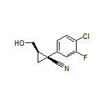 (1S,2R)-1-(4-Chloro-3-fluorophenyl)-2-(hydroxymethyl)cyclopropanecarbonitrile