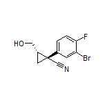 (1R,2S)-1-(3-Bromo-4-fluorophenyl)-2-(hydroxymethyl)cyclopropanecarbonitrile