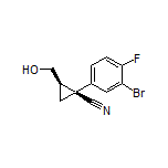 (1S,2R)-1-(3-Bromo-4-fluorophenyl)-2-(hydroxymethyl)cyclopropanecarbonitrile