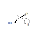 (1R,2S)-2-(Hydroxymethyl)-1-(thiophen-3-yl)cyclopropanecarbonitrile