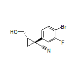 (1R,2S)-1-(4-Bromo-3-fluorophenyl)-2-(hydroxymethyl)cyclopropanecarbonitrile