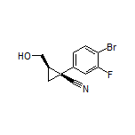 (1S,2R)-1-(4-Bromo-3-fluorophenyl)-2-(hydroxymethyl)cyclopropanecarbonitrile