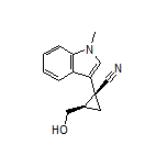 (1S,2R)-2-(Hydroxymethyl)-1-(1-methyl-1H-indol-3-yl)cyclopropanecarbonitrile