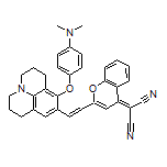 2-[2-[2-[8-[4-(Dimethylamino)phenoxy]-1,2,3,5,6,7-hexahydropyrido[3,2,1-ij]quinolin-9-yl]vinyl]-4H-chromen-4-ylidene]malononitrile