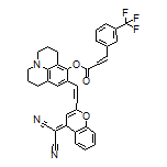 9-[2-[4-(Dicyanomethylene)-4H-chromen-2-yl]vinyl]-1,2,3,5,6,7-hexahydropyrido[3,2,1-ij]quinolin-8-yl 3-[3-(Trifluoromethyl)phenyl]acrylate