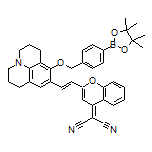 4-[[9-[2-[4-(Dicyanomethylene)-4H-chromen-2-yl]vinyl]-1,2,3,5,6,7-hexahydropyrido[3,2,1-ij]quinolin-8-yl]oxy]methylphenylboronic Acid Pinacol Ester