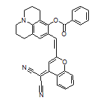 9-[2-[4-(Dicyanomethylene)-4H-chromen-2-yl]vinyl]-1,2,3,5,6,7-hexahydropyrido[3,2,1-ij]quinolin-8-yl Benzoate