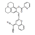 9-[2-[4-(Dicyanomethylene)-4H-chromen-2-yl]vinyl]-1,2,3,5,6,7-hexahydropyrido[3,2,1-ij]quinolin-8-yl Pyridine-2-carboxylate