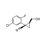 (1R,2S)-1-(5-Chloro-2-fluorophenyl)-2-(hydroxymethyl)cyclopropanecarbonitrile