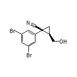 (1S,2R)-1-(3,5-Dibromophenyl)-2-(hydroxymethyl)cyclopropanecarbonitrile