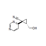 (1R,2S)-2-(Hydroxymethyl)-1-(pyrimidin-4-yl)cyclopropanecarbonitrile