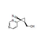 (1S,2R)-2-(Hydroxymethyl)-1-(pyrimidin-4-yl)cyclopropanecarbonitrile